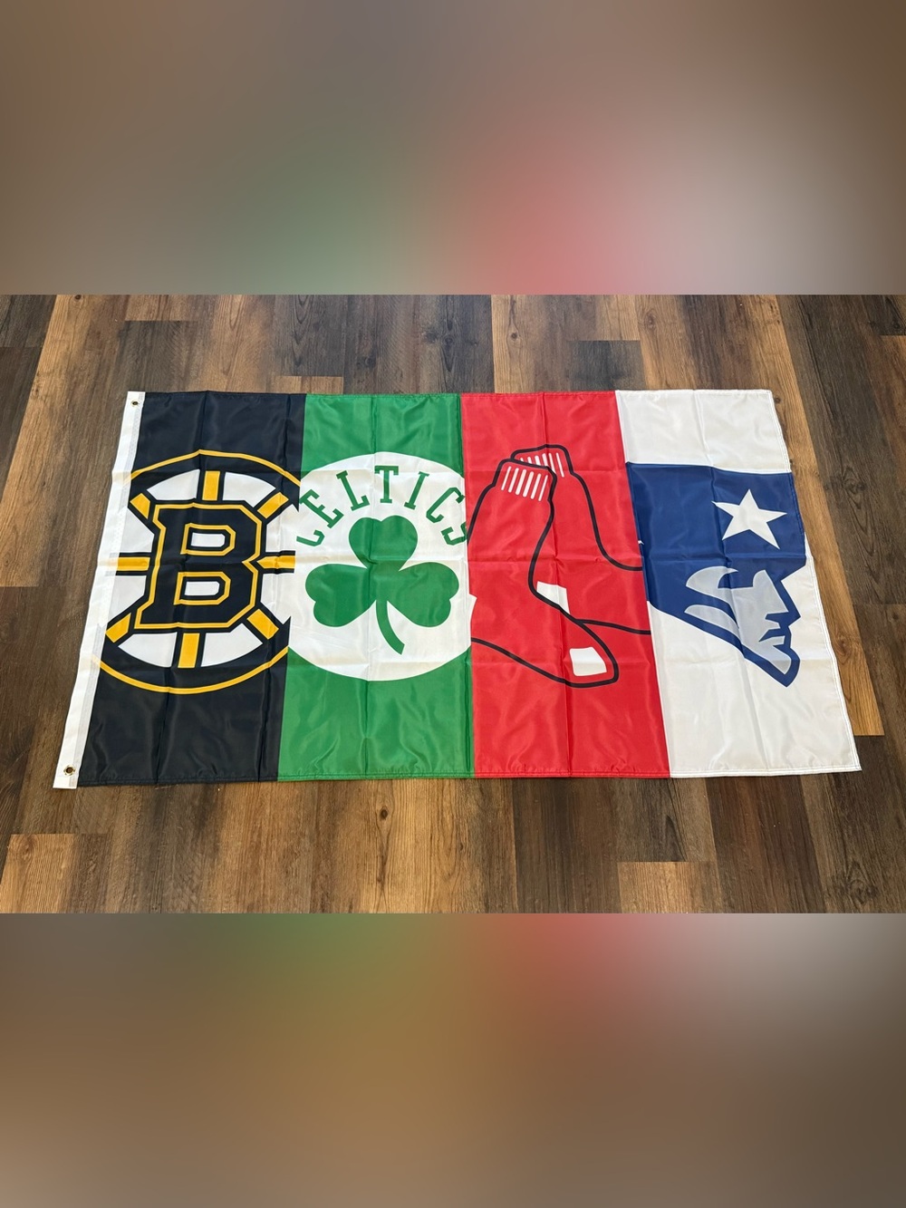 Red Sox flag BOSTON BRUINS CELTICS PATRIOTS multi team 3x5 ft double sided